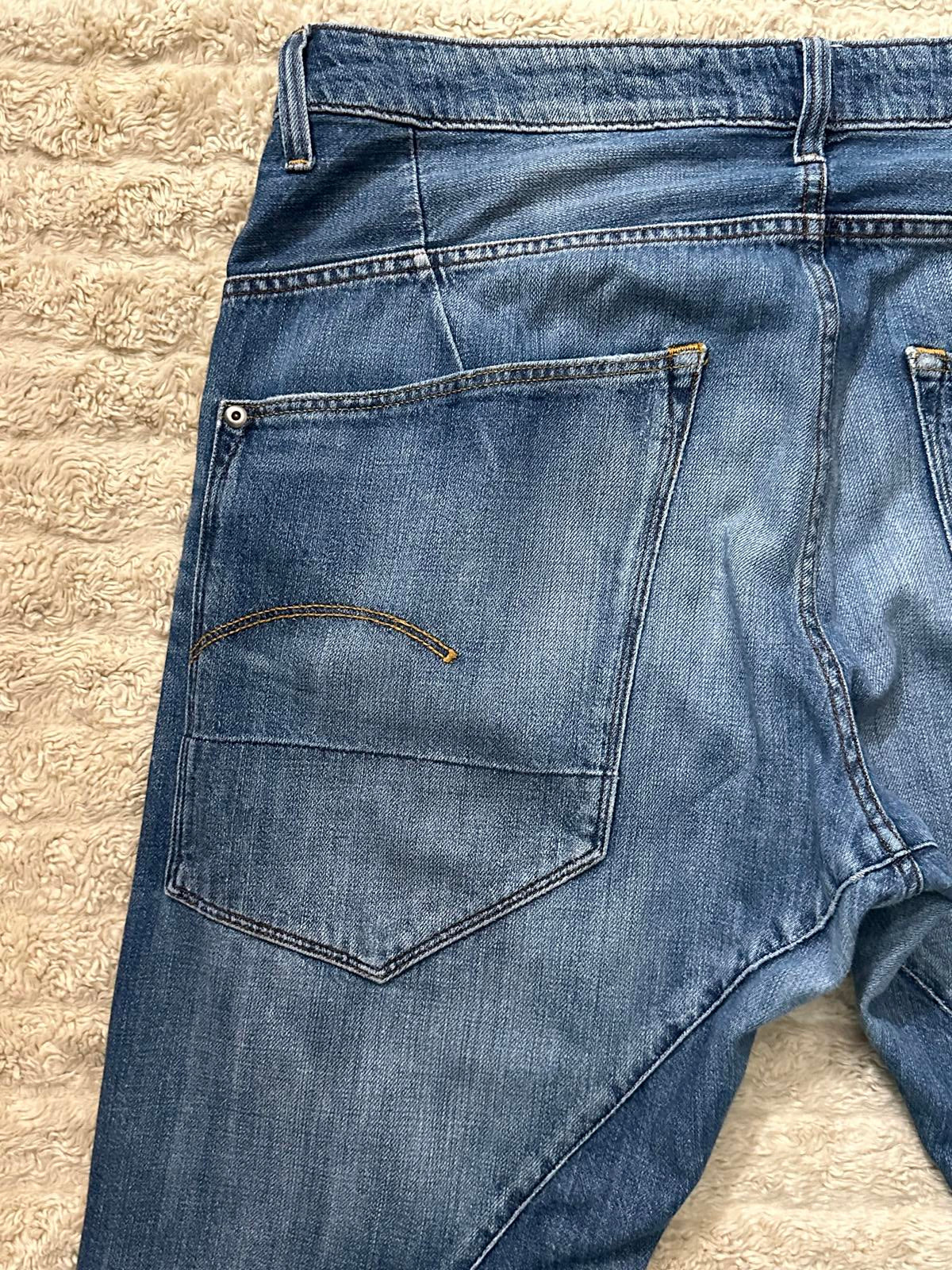 G Star Raw medium wash Type C 3D Tapered jeans Size 36x32