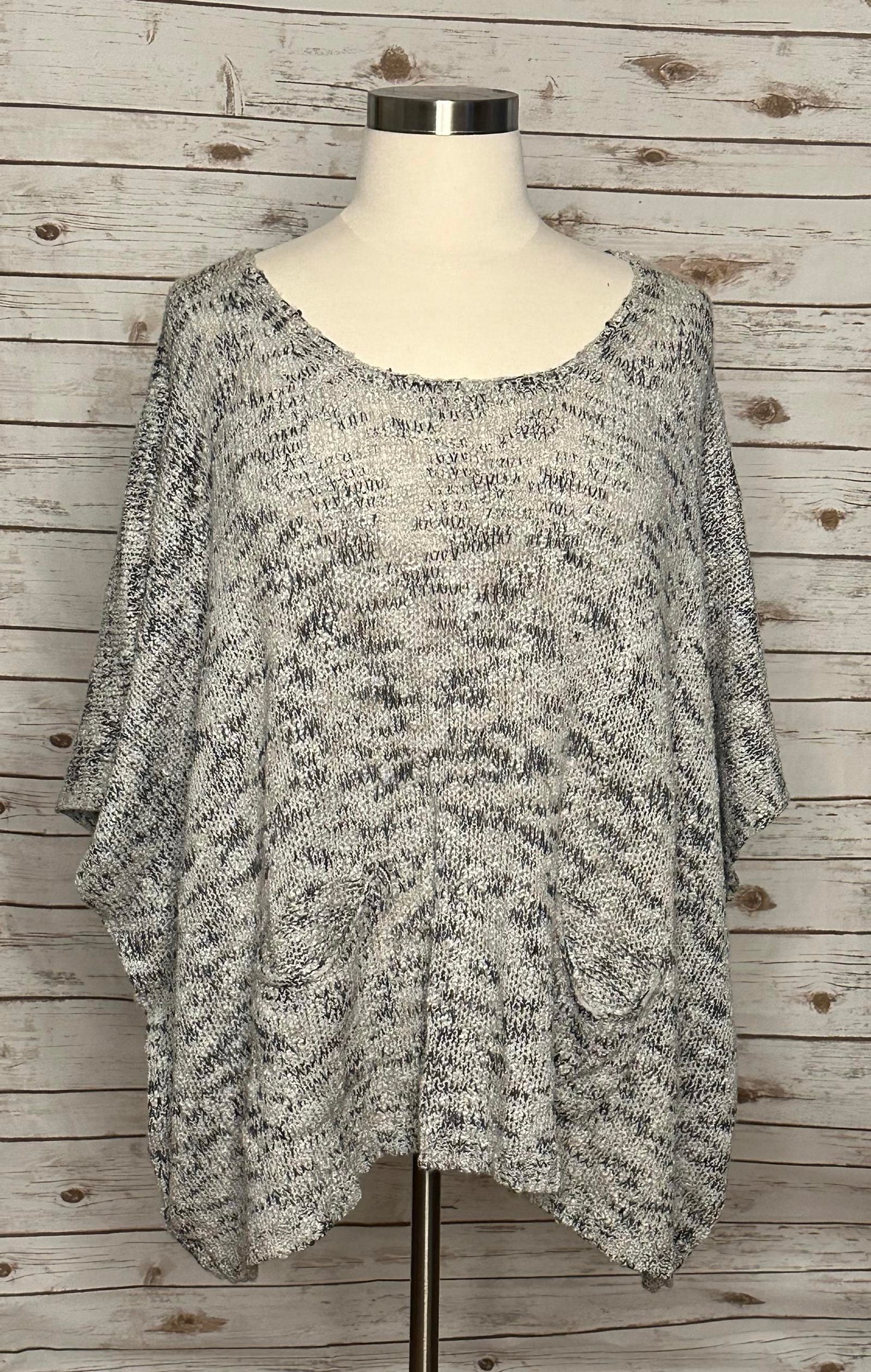 BCBG Max Azria oversized marled knit dolman sleeve sweater Size XXL