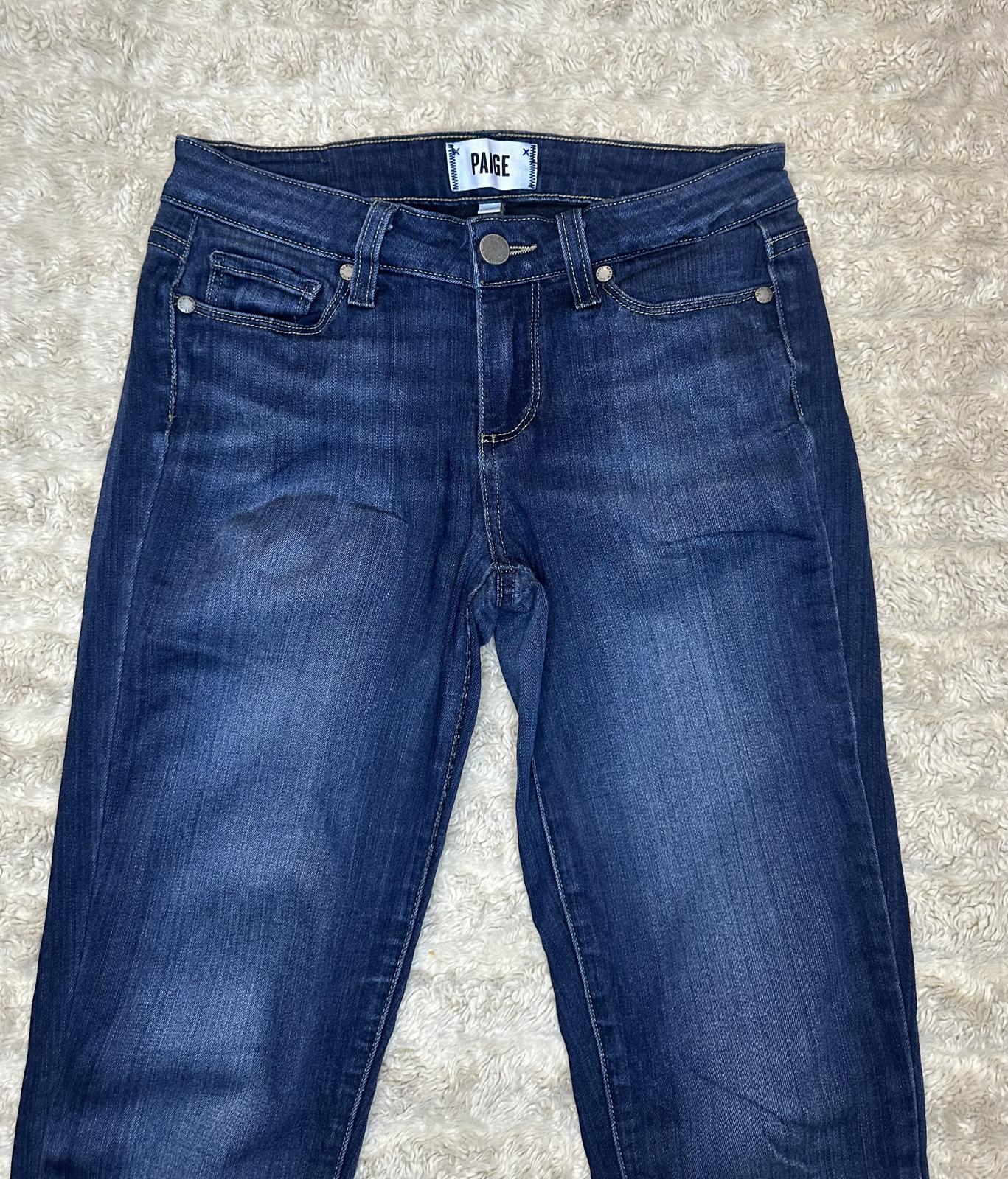 Paige 'Verdugo Ankle' medium wash low-rise skinny denim jeans Size 26