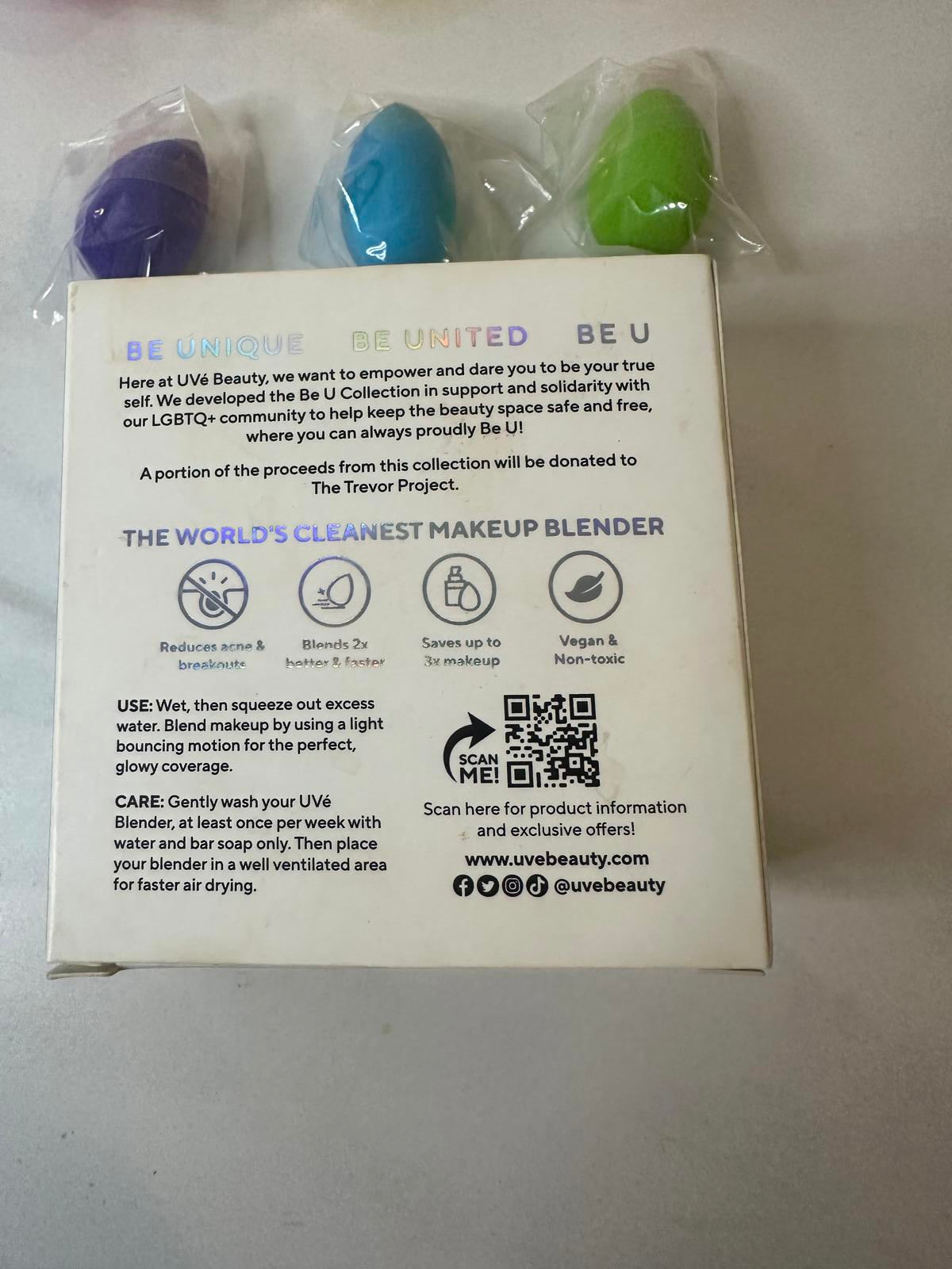 UVE Beauty Free To Be U Limited Collection makeup blenders