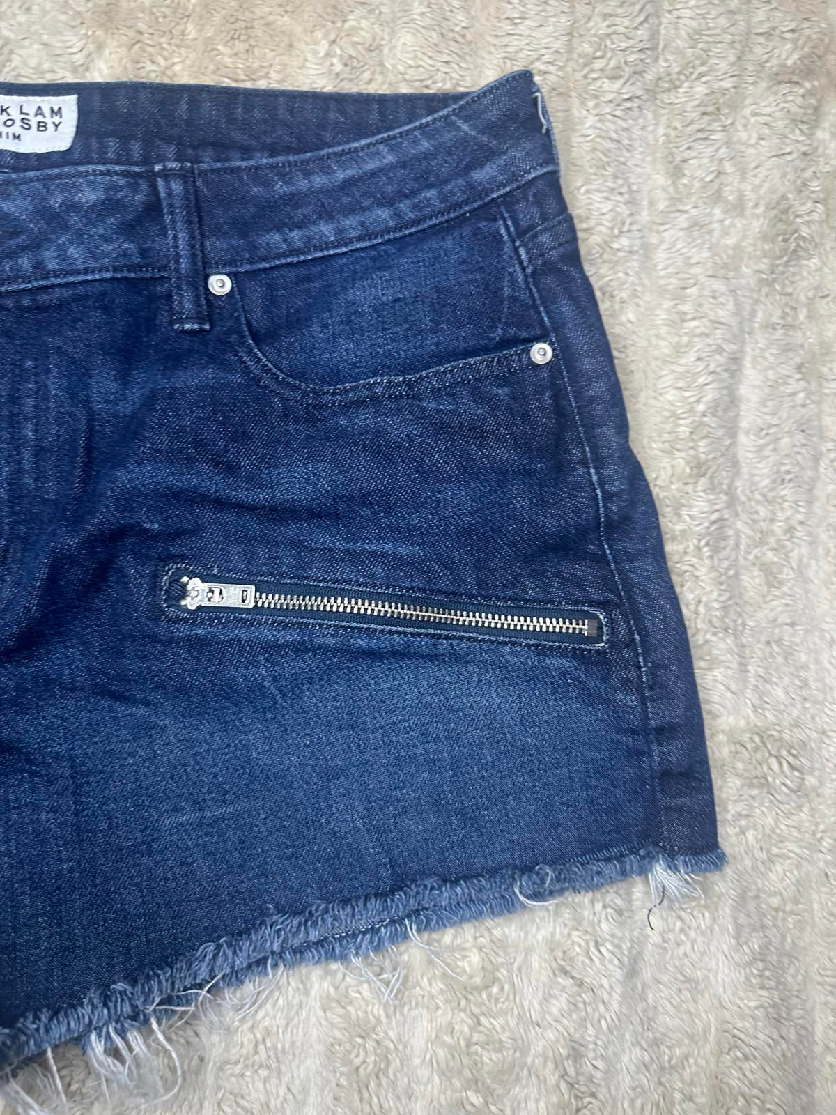 Derek Lam 10 Crosby Quinn moto girlfriend cut-off jean shorts Size 32