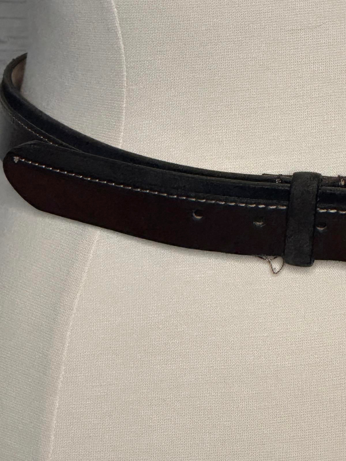 Massimo Dutti two-tone leather and suede belt Size 38/Large