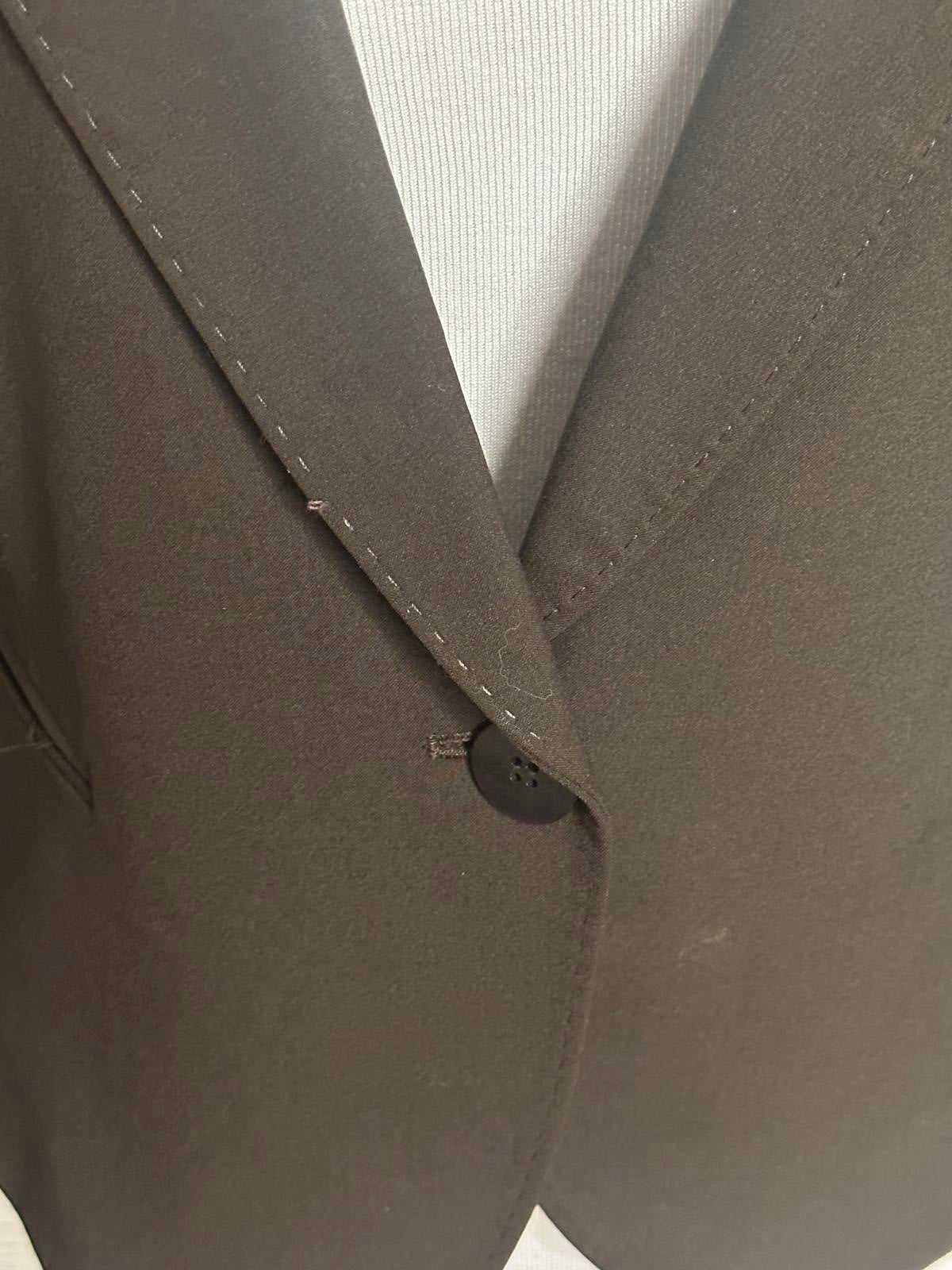 Lafayette 148 corpcore office siren brown wool single-breasted blazer Size 10