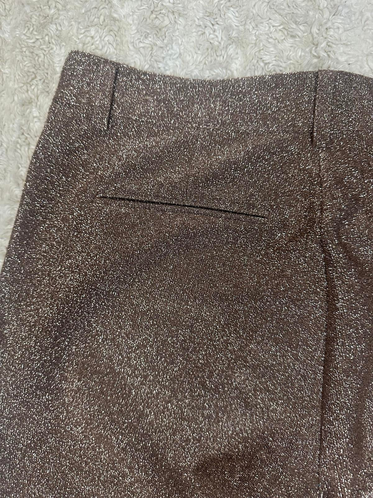 Scotch & Soda gold metallic Lurex tailored pants Size XS