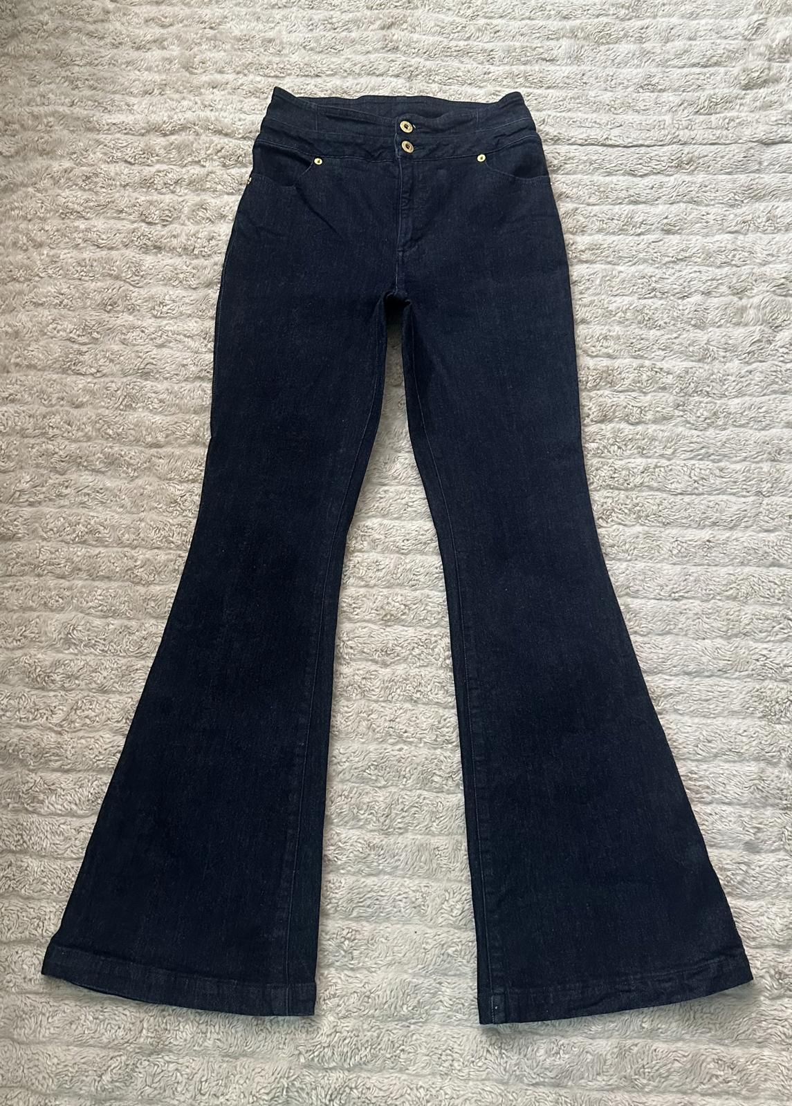 INC International Concept classic Flare high-waisted dark wash jeans Size 4/27