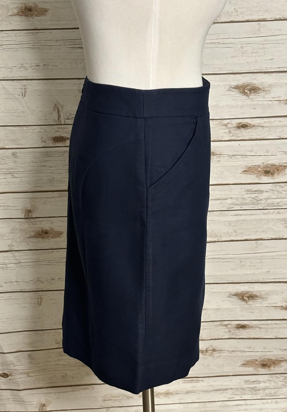 J.Crew classic corpcore office siren navy blue The Pencil Skirt Size 10