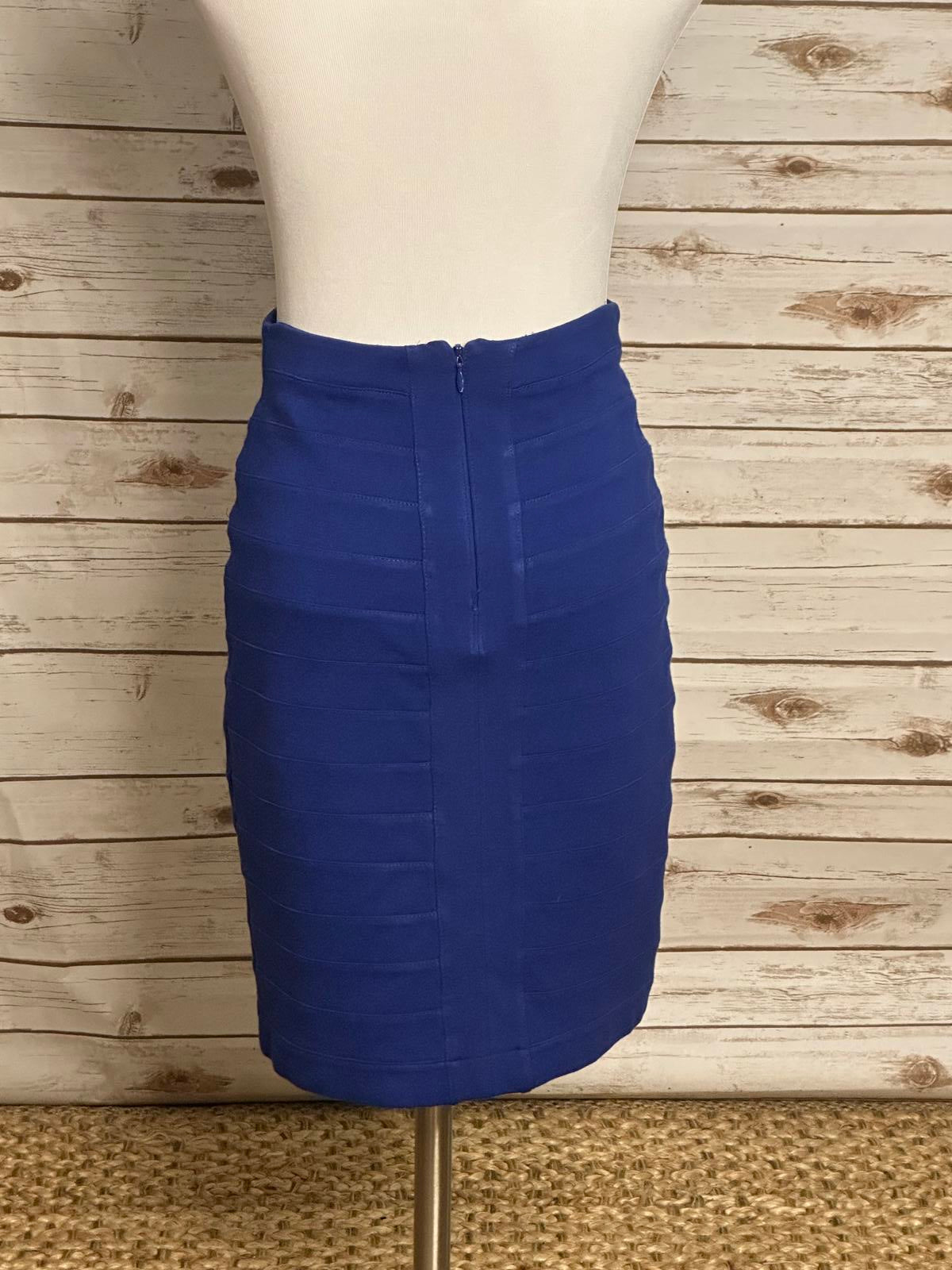 Express royal blue bodycon Y2K bandage mini skirt Size 00