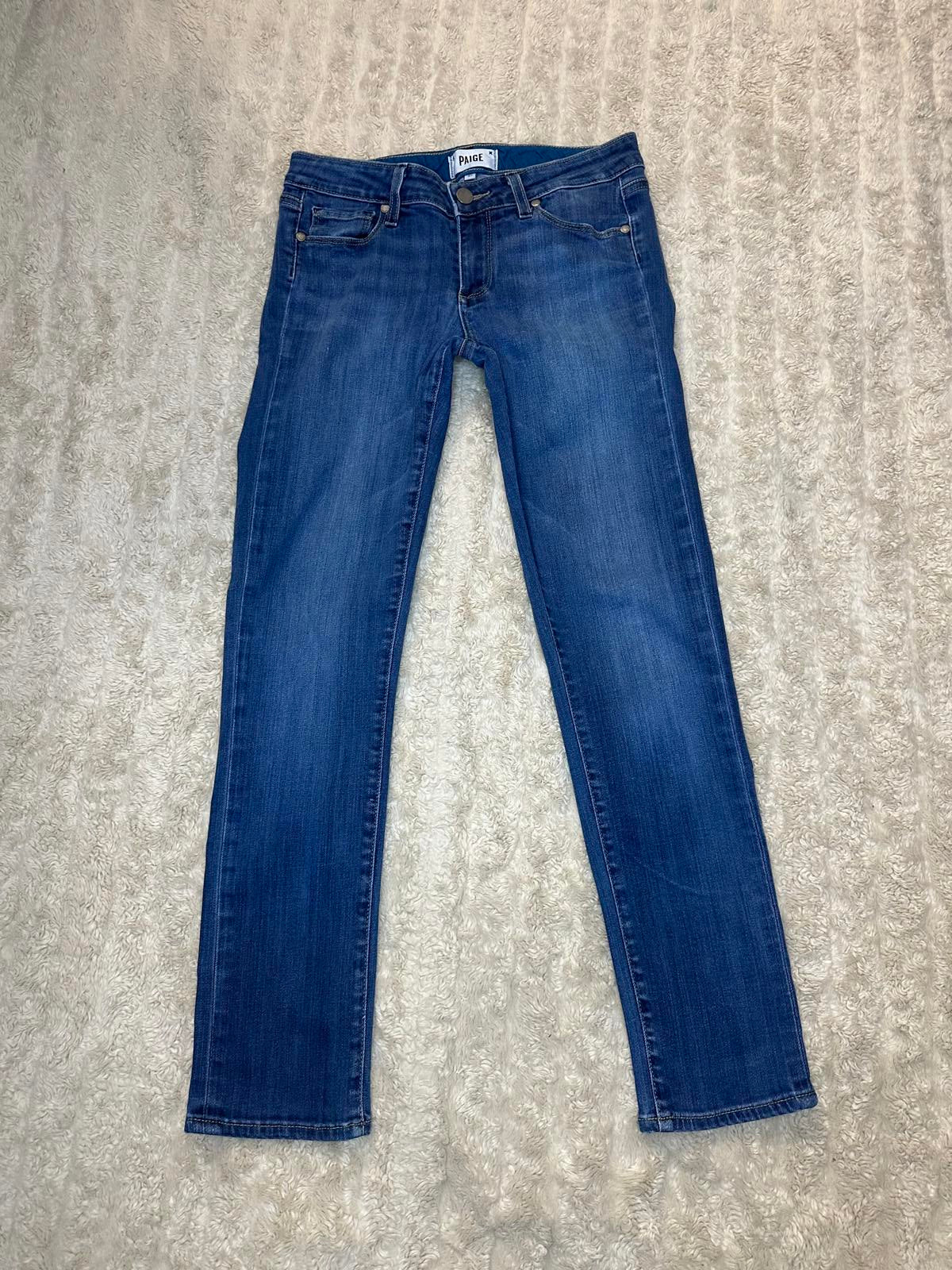 Paige Skyline Ankle Peg Y2K Bridgette medium wash modern skinny jeans Size 27