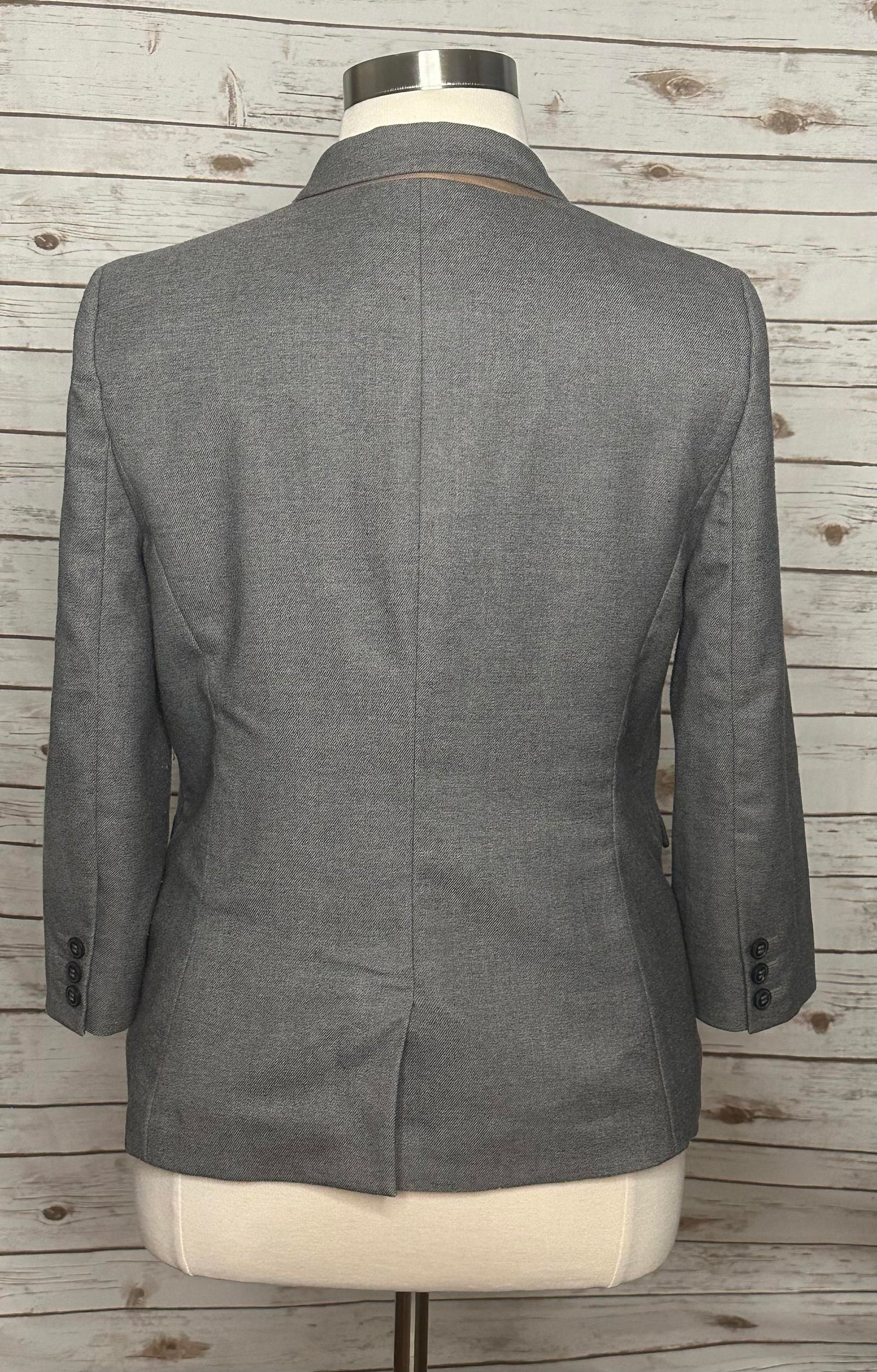 The Limited grey single-breasted 3/4 length blazer Size XL