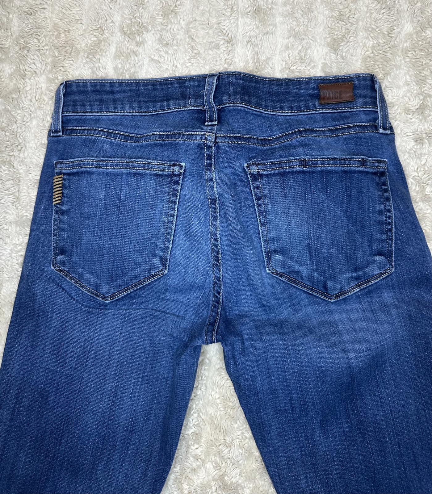 Paige Skyline Ankle Peg Y2K Bridgette medium wash modern skinny jeans Size 27