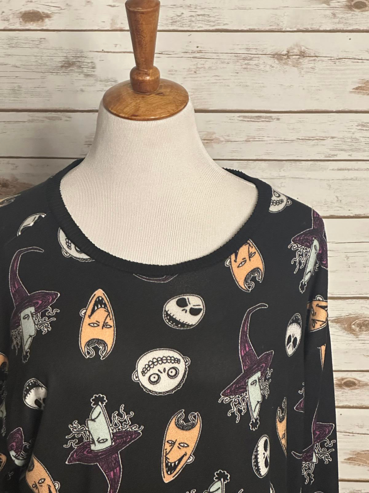 Disney The Nightmare Before Christmas knit pullover top/sleep shirt Size Medium