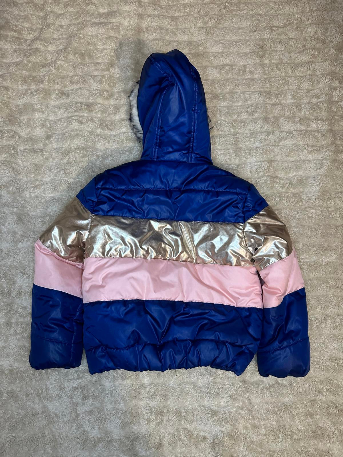 Rothchild striped colorblock hooded puffer jacket Size XS (6-6X)