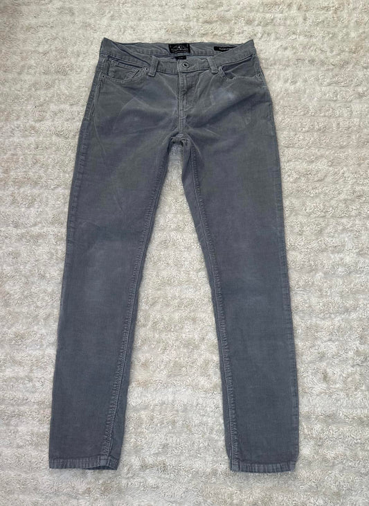 Lucky Brand classic elevated casual grey Brooke Skinny corduroy pants Size 6/29