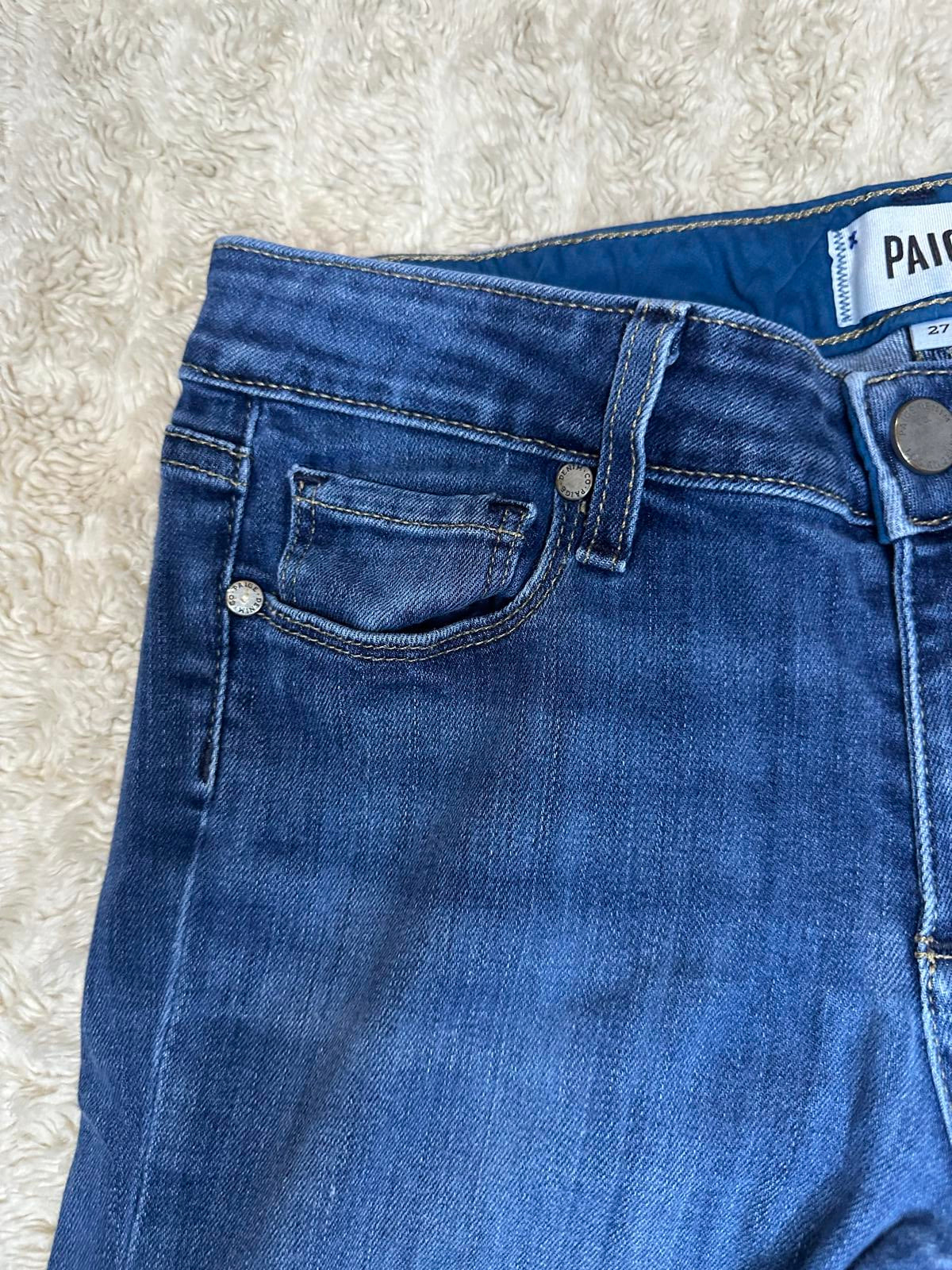 Paige Skyline Ankle Peg Y2K Bridgette medium wash modern skinny jeans Size 27