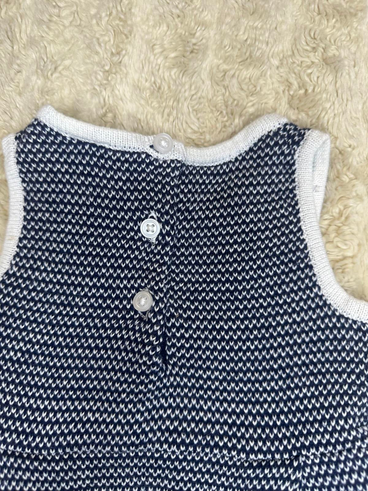 Janie & Jane In The Garden striped sleeveless sweater dress Size 6-12 months