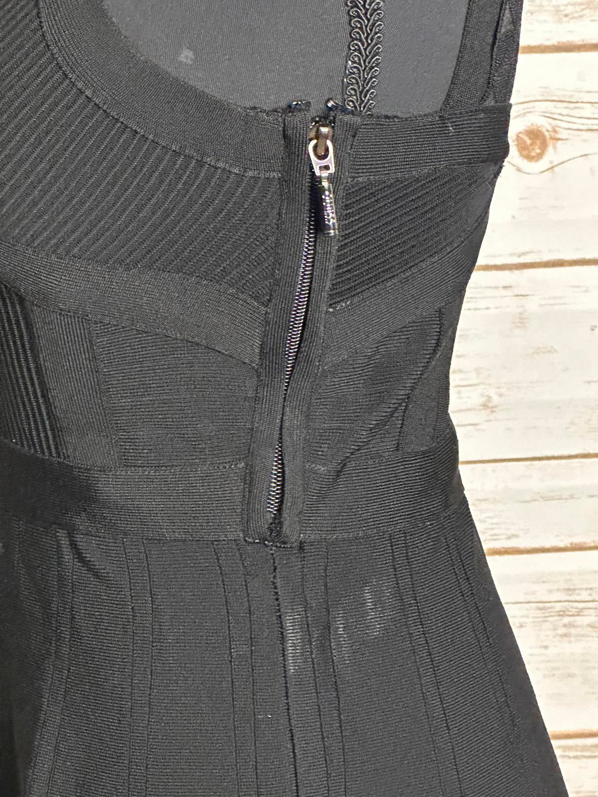 Guess Y2K whimsigoth black V-neck sleeveless bandage cocktail mini dress Size XS