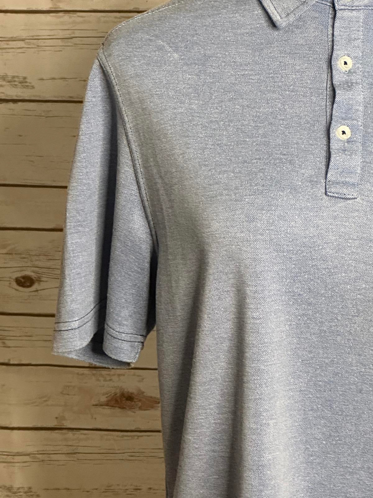 Nat Nast classic denim blue polo shirt Size Medium