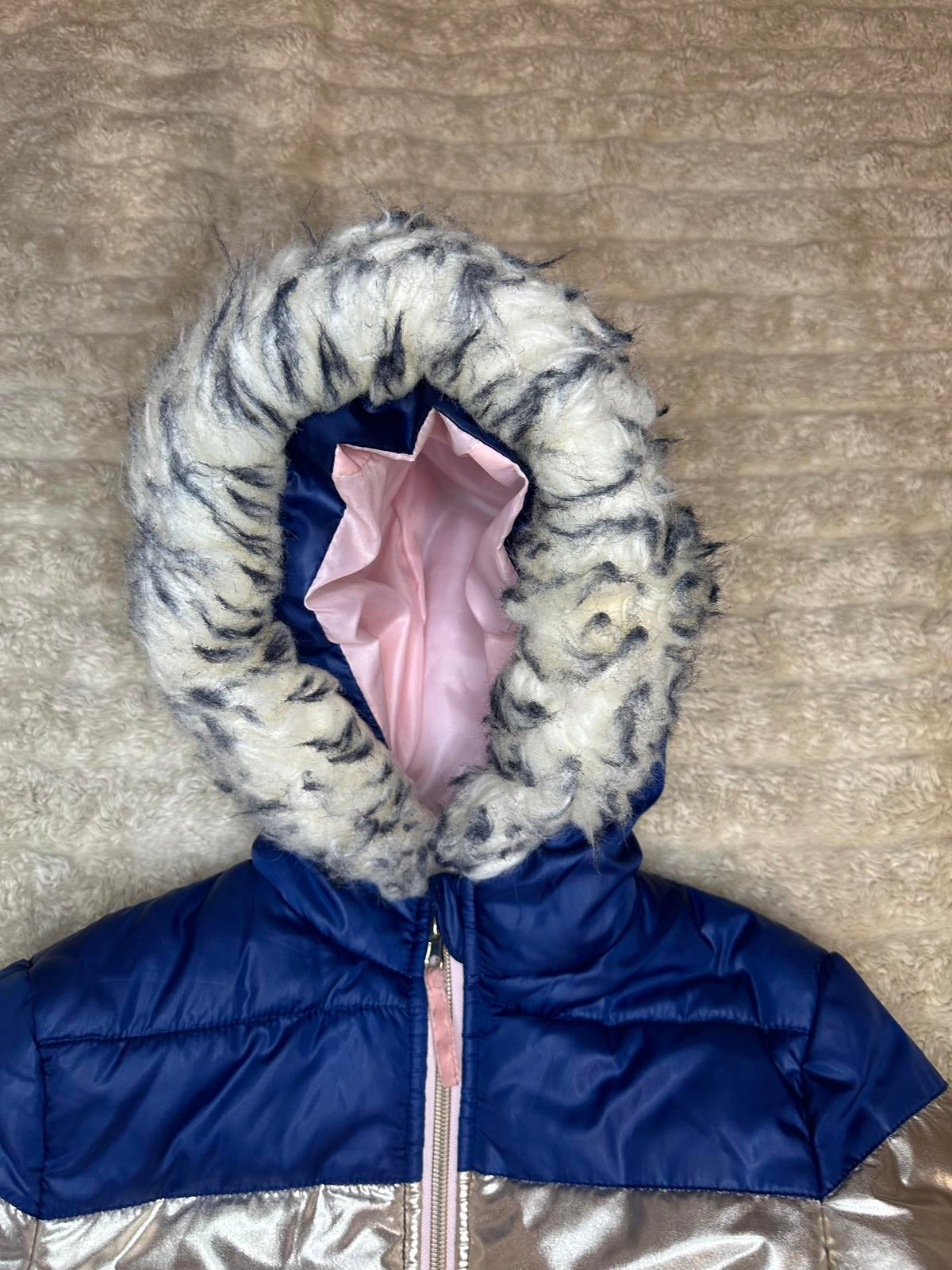 Rothchild striped colorblock hooded puffer jacket Size XS (6-6X)
