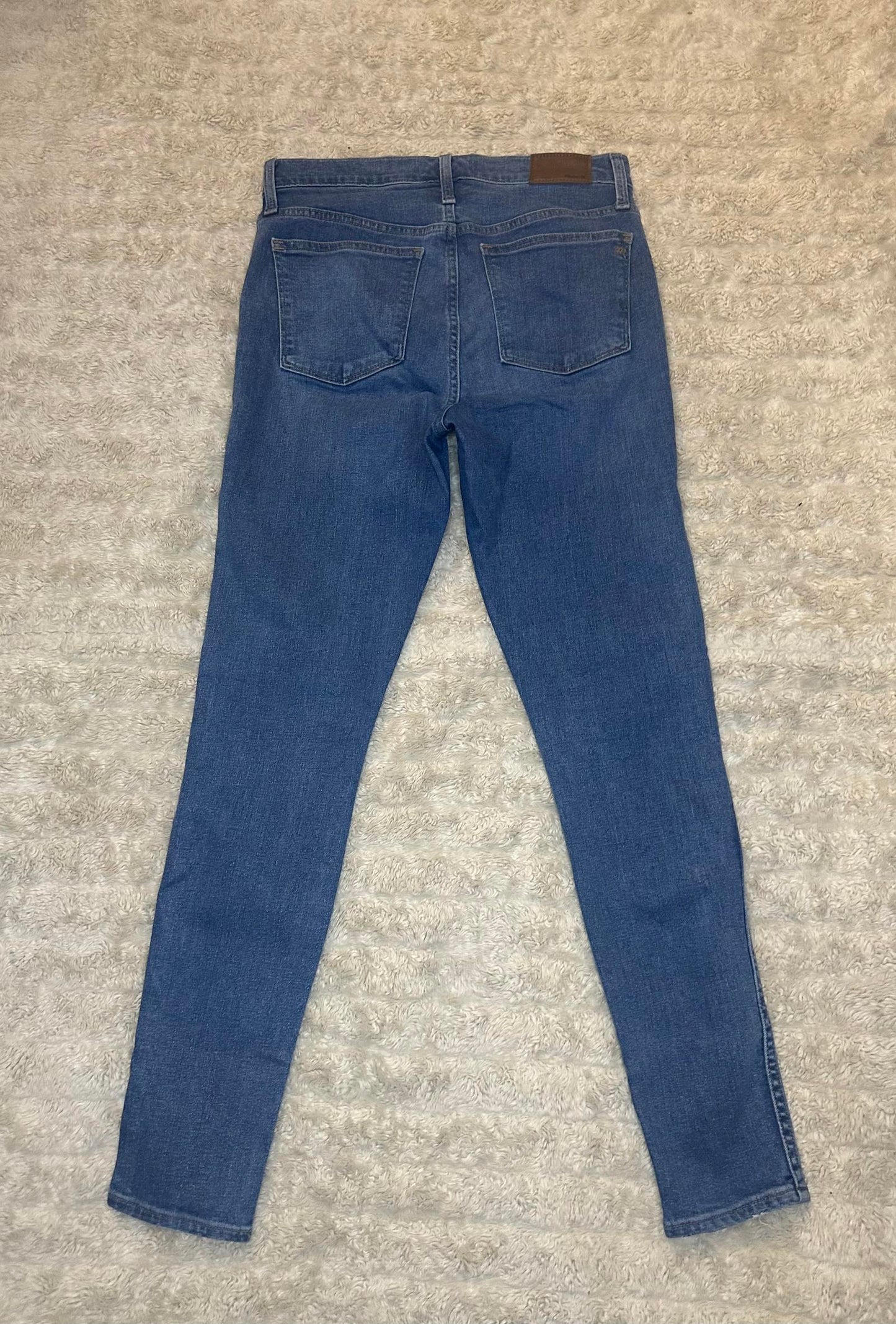 Madewell TENCEL medium wash 10" High-Rise button-front skinny jeans Size 28