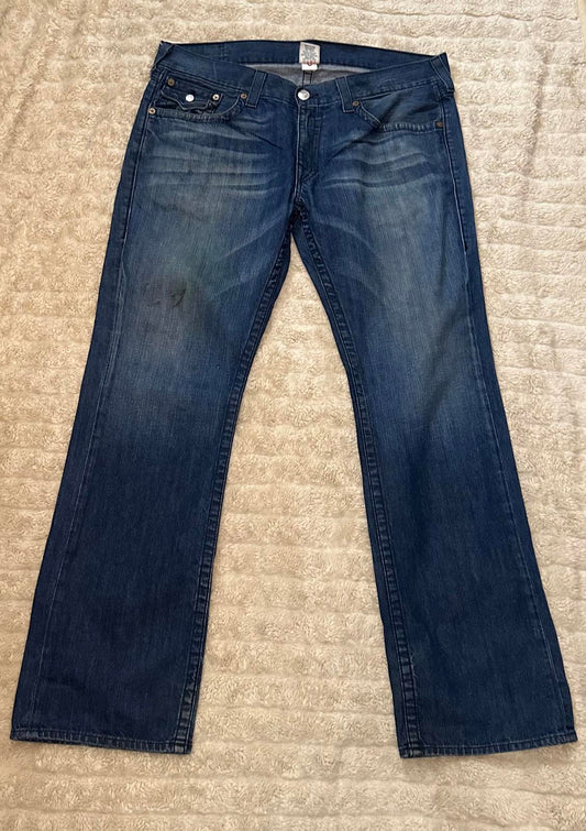 True Religion Y2K Black Cornell straight jeans Size 38