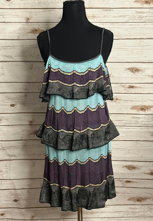 M Missoni multicolored 3-tiered ruffle knit dress Size 4/IT 40