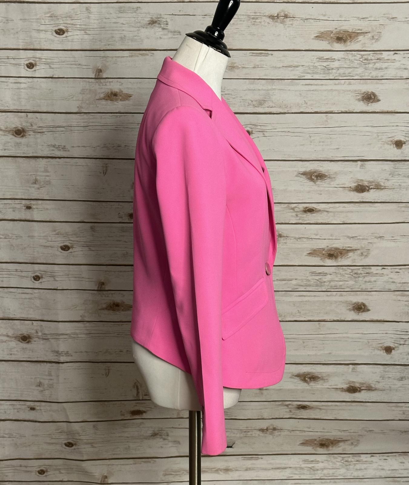 Trina Turk pink Legally Blonde Barbie office siren single-breasted blazer Size 4